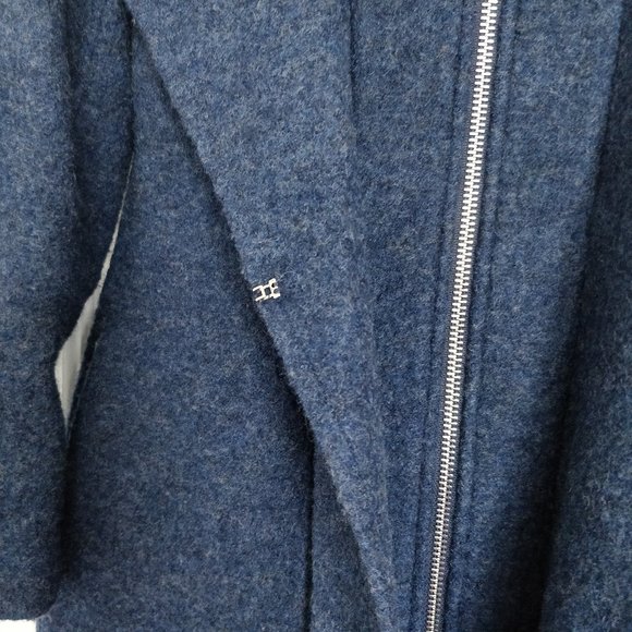 CLUB MONACO Kasppere Wool Coat Sz XS Blue - Picture 7 of 7